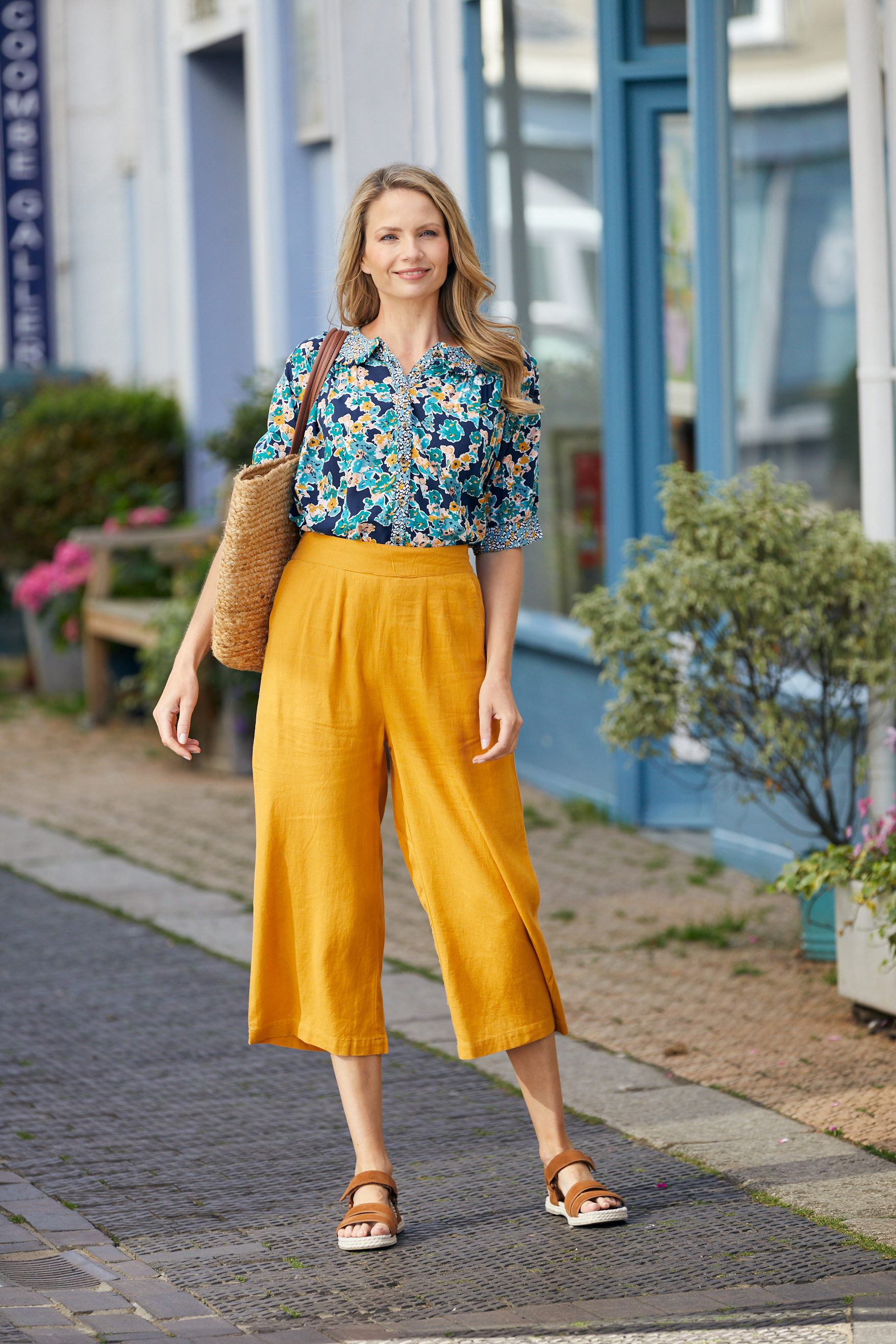 Lily-&-Me-Drift-Trousers-Plain-Turmeric-1